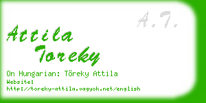 attila toreky business card